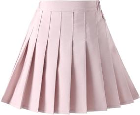 img 4 attached to 👧 Pleated School Toddlers Little 150 10 11Y Girls' Clothing and Skirts & Skorts: Stylish and Comfortable Options for Young Fashionistas