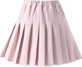 img 3 attached to 👧 Pleated School Toddlers Little 150 10 11Y Girls' Clothing and Skirts & Skorts: Stylish and Comfortable Options for Young Fashionistas