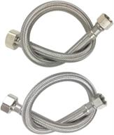 connector stainless braided compression straight logo