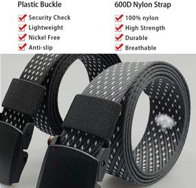 img 2 attached to Tactical Military Webbing Plastic Outdoor Men's Accessories and Belts