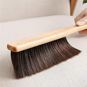 img 3 attached to 🧹 Versatile Wood Handle Counter Duster and Hand Brush Set - Ideal for Cleaning Counters, Gardens, Furniture, Patios, Fireplaces, and More