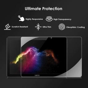 img 2 attached to Premium Anti-Fingerprint Screen Protector for Dicekoo, Novel TTT, AOYODKG 10 inch Tablets - Easy Install, 9H Hardness by AItszon