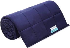 img 4 attached to Stay Cool with LAVEDER Cooling Weighted Blanket: 20lb Washable Heavy Blanket with Ice Beads (60×80, 100% Premium Cotton)