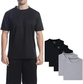 img 3 attached to 🏃 SAYFINE Moisture-wicking Men's Workout Clothing: Optimal for Athletics