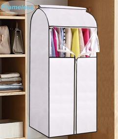 img 3 attached to MISSLO Hanging Garment Storage Frameless Storage & Organization for Clothing & Closet Storage