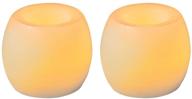 🕯️ inglow by sterno home flameless mini hurricanes vanilla scented candle 2-pack - cream | cg24101cr201 логотип