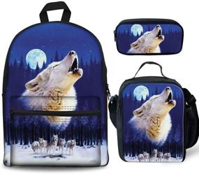 img 4 attached to DESIGNS Kitten Backpack Canvas Bookbags