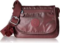 kipling sabian crossbody bag small metallic logo