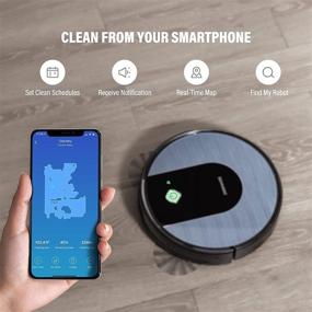 img 2 attached to 🤖 DEENKEE Wi-Fi/App/Alexa Robot Vacuum Cleaner with 1600 Pa Suction and 120 Mins Runtime - Ideal for Pet Hair, Hard Floors, and Carpets (6 Cleaning Modes, Smart Navigation & Sensor, Self-Charging, Quiet & Slim)