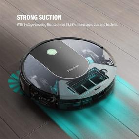 img 1 attached to 🤖 DEENKEE Wi-Fi/App/Alexa Robot Vacuum Cleaner with 1600 Pa Suction and 120 Mins Runtime - Ideal for Pet Hair, Hard Floors, and Carpets (6 Cleaning Modes, Smart Navigation & Sensor, Self-Charging, Quiet & Slim)