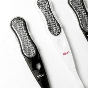 img 3 attached to 🦶 Файл для педикюра Bocas Pedicure Foot File Callus Remover FC2000: Профессиональная нержавеющая стальная опилка для сухих и влажных стоп - легко удаляет огрубевшую кожу