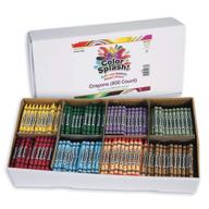 s&s worldwide color splash! regular crayons - 800 pack, 100 each of 8 vibrant colors logo