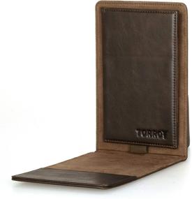 img 2 attached to 🏌️ TORRO Golf Scorecard and Yardage Book Holder - Genuine Leather Flip Wallet with Detachable Scorecard Holder, Slim Design, and Elasticated Pen Loop