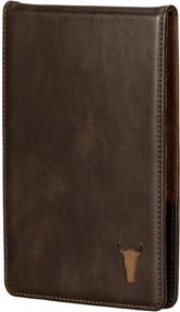 img 4 attached to 🏌️ TORRO Golf Scorecard and Yardage Book Holder - Genuine Leather Flip Wallet with Detachable Scorecard Holder, Slim Design, and Elasticated Pen Loop