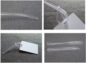 img 1 attached to 🔒 Secure and Durable SBYURE Clear Plastic Luggage Straps: Easy-to-Identify Baggage Security Solution