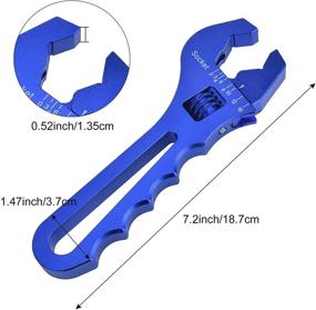 img 1 attached to EVIL ENERGY AN Hose Fitting Adjustable Wrench Spanner Lightweight Aluminum 3AN-16AN Blue