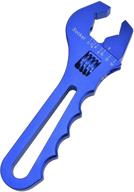 evil energy an hose fitting adjustable wrench spanner lightweight aluminum 3an-16an blue logo