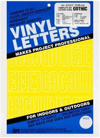 img 4 attached to 🔠 Duro Vinyl Letters Gothic, Complete Set, No. 3215, 2 inch Yellow - Find Now!