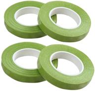 30 yards light green floral tape stem wrap - ideal for bouquet stem wrapping and crafts - no-stick flower tape (1/2 inch) logo