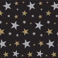 enhance your event with the beistle 52102 star backdrop in elegant black/silver/gold logo