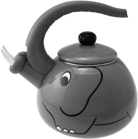 img 4 attached to 🐘 Supreme Housewares Elephant Whistling Tea Kettle – Gray, 2.4 Quarts: Charming and Functional Kitchen Decor