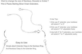 img 2 attached to Удлинитель браслета из стерлингового ожерелья Различное