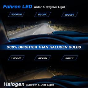 img 3 attached to Лампы для фар Fahren H4/9003/HB2 светодиодные ближнего/дальнего света белого цвета 6500K - улучшенная видимость и безопасность (набор из 2)