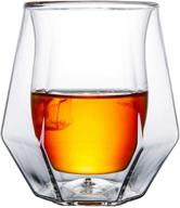 🥃 gootus whiskey glasses set of 2 - premium hand blown double walled glass in gift box - ideal for whiskey, scotch, bourbon & cocktails logo