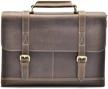 hølssen satchel briefcase messenger genuine logo