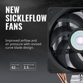 img 3 attached to Cooler Master Hyper 212 EVO V2 CPU Air Cooler with SickleFlow 120 V2 PWM Fan, 4 Copper Heat Pipes, Compatible with AMD Ryzen and Intel LGA1200/1151