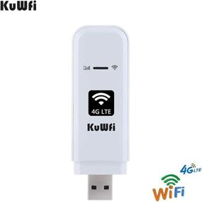 img 3 attached to 📶 KuWFi 4G LTE USB WiFi Modem Mobile Internet Devices with SIM Card Slot - High Speed Portable Travel Hotspot Mini Router for USA, Canada, Mexico