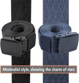 img 3 attached to Military Tactical Outdoor Plastic Buckle Men's Accessories in Belts