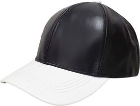img 4 attached to 🧢 USA-Made Adjustable Baseball Cap - Emstate Genuine Cowhide Leather