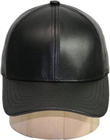 img 1 attached to 🧢 USA-Made Adjustable Baseball Cap - Emstate Genuine Cowhide Leather