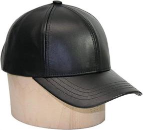 img 2 attached to 🧢 USA-Made Adjustable Baseball Cap - Emstate Genuine Cowhide Leather