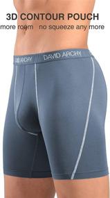 img 2 attached to 🩲 Ultimate Comfort and Performance: DAVID ARCHY 3 Pack Men's Ultra Soft Mesh Quick Dry Sports Underwear Breathable Boxer Briefs