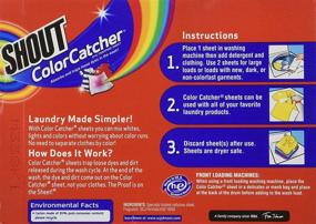 img 1 attached to 🌈 Shout Color Catcher Dye-Trapping, In-Wash Cloths - 24 ea: Preserve Vibrant Colors Effortlessly