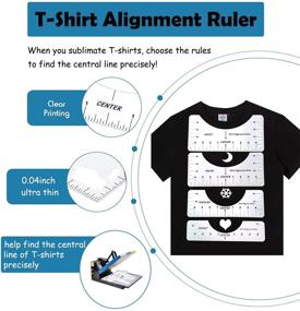 img 2 attached to Dumoban T-Shirt Ruler Guide for Vinyl - Perfect T-Shirt Alignment Tool for All Ages (4 Rulers Included)