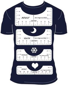 img 4 attached to Dumoban T-Shirt Ruler Guide for Vinyl - Perfect T-Shirt Alignment Tool for All Ages (4 Rulers Included)