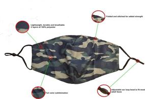 img 1 attached to Camouflage Adjustable Filter Pocket for Extended Reusability