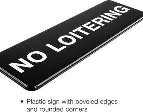 img 2 attached to Informative No Loitering Sign: 🚫 Durable Plastic Solution for Effective Area Management