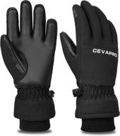 🧤 cevapro ski gloves for kids: warm, waterproof & non-slip snow gloves for outdoor sports - boys & girls логотип