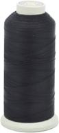 🧵 multipurpose bonded nylon thread for leather, upholstery, jeans, and hair weaving – heavy-duty, 1500 yards – size 69 t70 – black logo