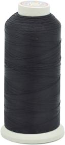 img 3 attached to 🧵 Multipurpose Bonded Nylon Thread for Leather, Upholstery, Jeans, and Hair Weaving – Heavy-Duty, 1500 Yards – Size 69 T70 – Black