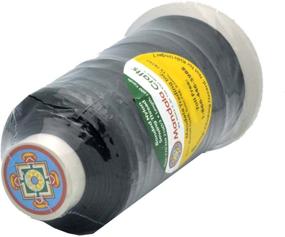 img 2 attached to 🧵 Multipurpose Bonded Nylon Thread for Leather, Upholstery, Jeans, and Hair Weaving – Heavy-Duty, 1500 Yards – Size 69 T70 – Black