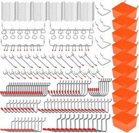 img 4 attached to HORUSDY 228-Piece Pegboard Assortment for Efficient Organization