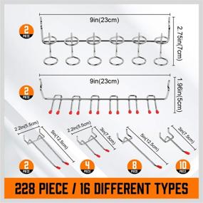 img 2 attached to HORUSDY 228-Piece Pegboard Assortment for Efficient Organization