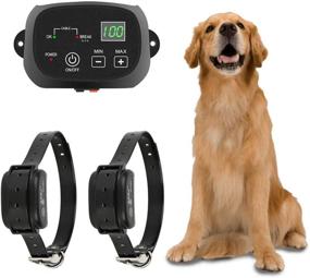 img 4 attached to 🐶 TTPet Electric Dog Fence: IP66 Waterproof & Rechargeable Collar, Shock & Tone Correction - Wired Pet Containment System