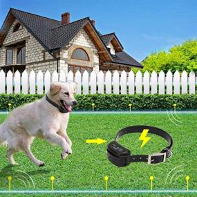 img 3 attached to 🐶 TTPet Electric Dog Fence: IP66 Waterproof & Rechargeable Collar, Shock & Tone Correction - Wired Pet Containment System