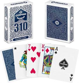 img 3 attached to 🃏 Copag 310 Playing Cards - 12-Deck Pack, Red/Blue - Poker Size/Regular Index - True Linen Plastic Coated Finish: A Premium Choice for Card Enthusiasts